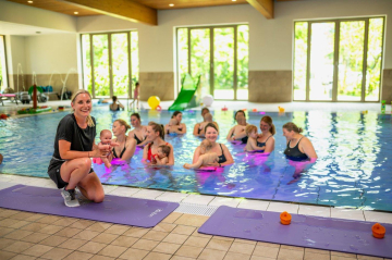 Aquafitness mit Baby mit Nadine